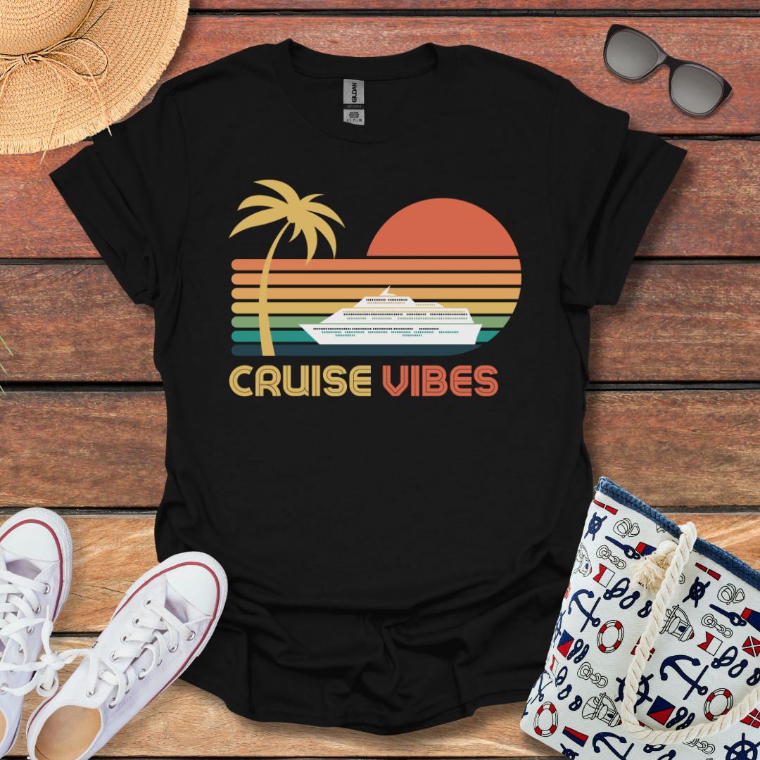 Cruise Vibes Tropical Sunset T-shirt