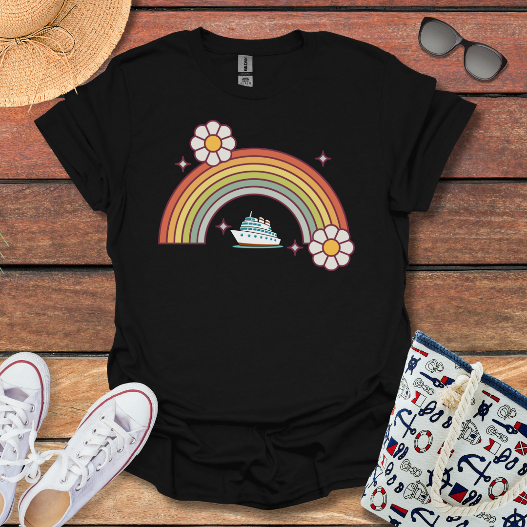 Rainbow Flower Cruise T-shirt