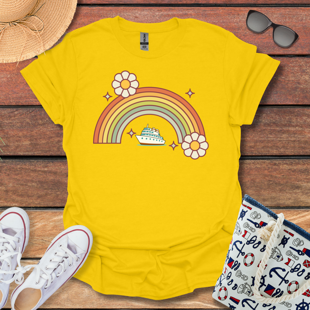 Rainbow Flower Cruise T-shirt