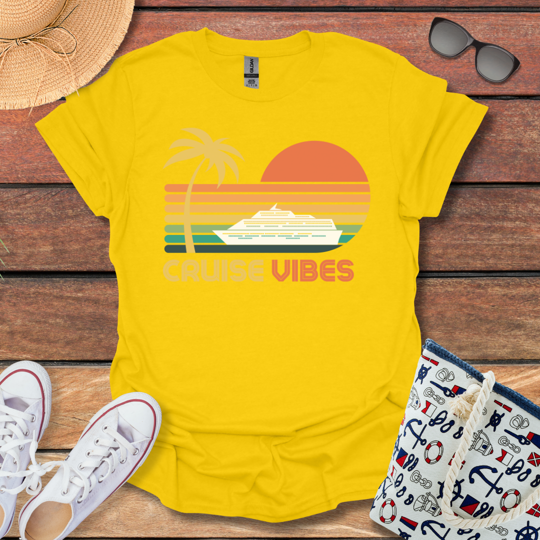 Cruise Vibes Tropical Sunset T-shirt