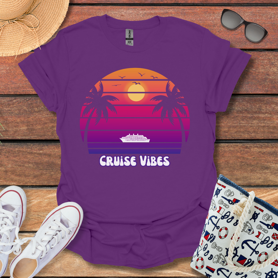 Cruise Vibes Palm Trees T-shirt