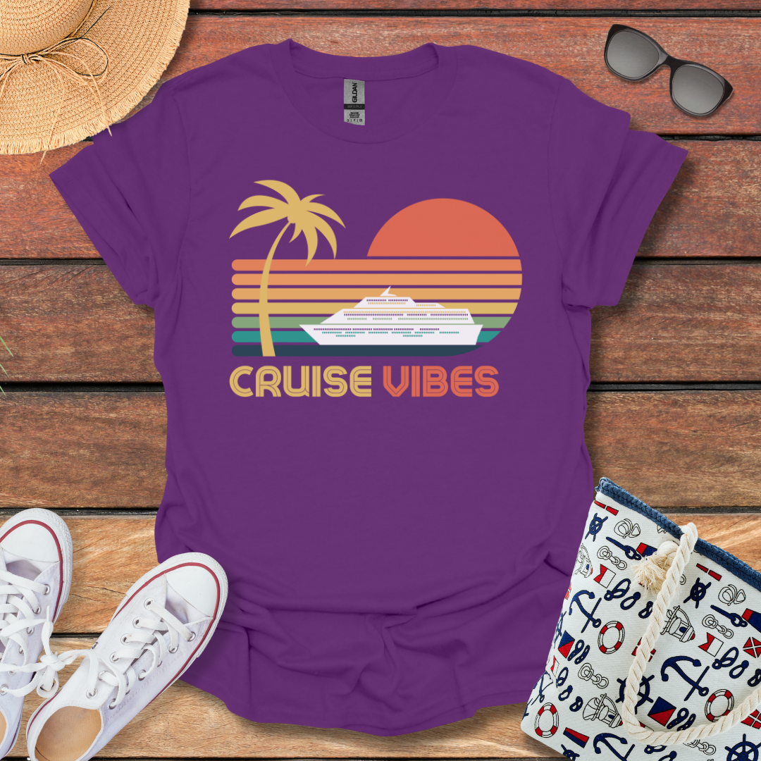 Cruise Vibes Tropical Sunset T-shirt