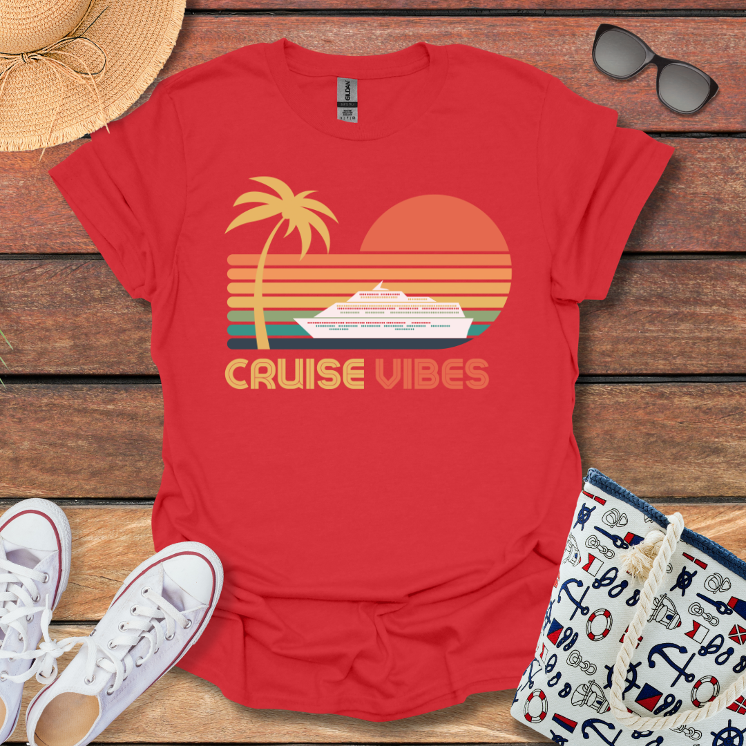 Cruise Vibes Tropical Sunset T-shirt