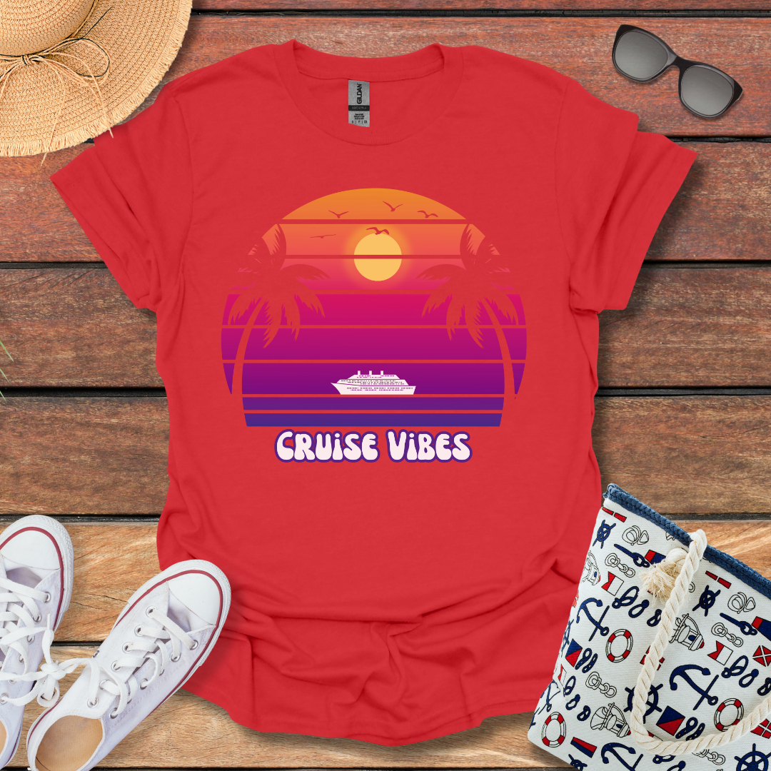 Cruise Vibes Palm Trees T-shirt