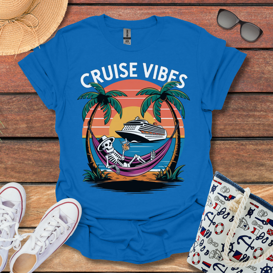 Cruise Vibes Skeleton in a Hammock T-shirt