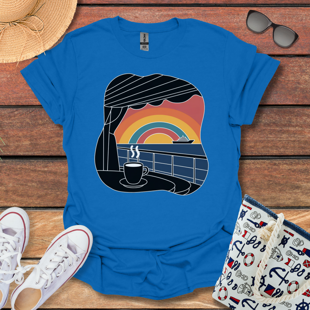 Rainbow and Coffee T-shirt