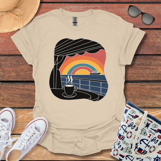 Rainbow and Coffee T-shirt