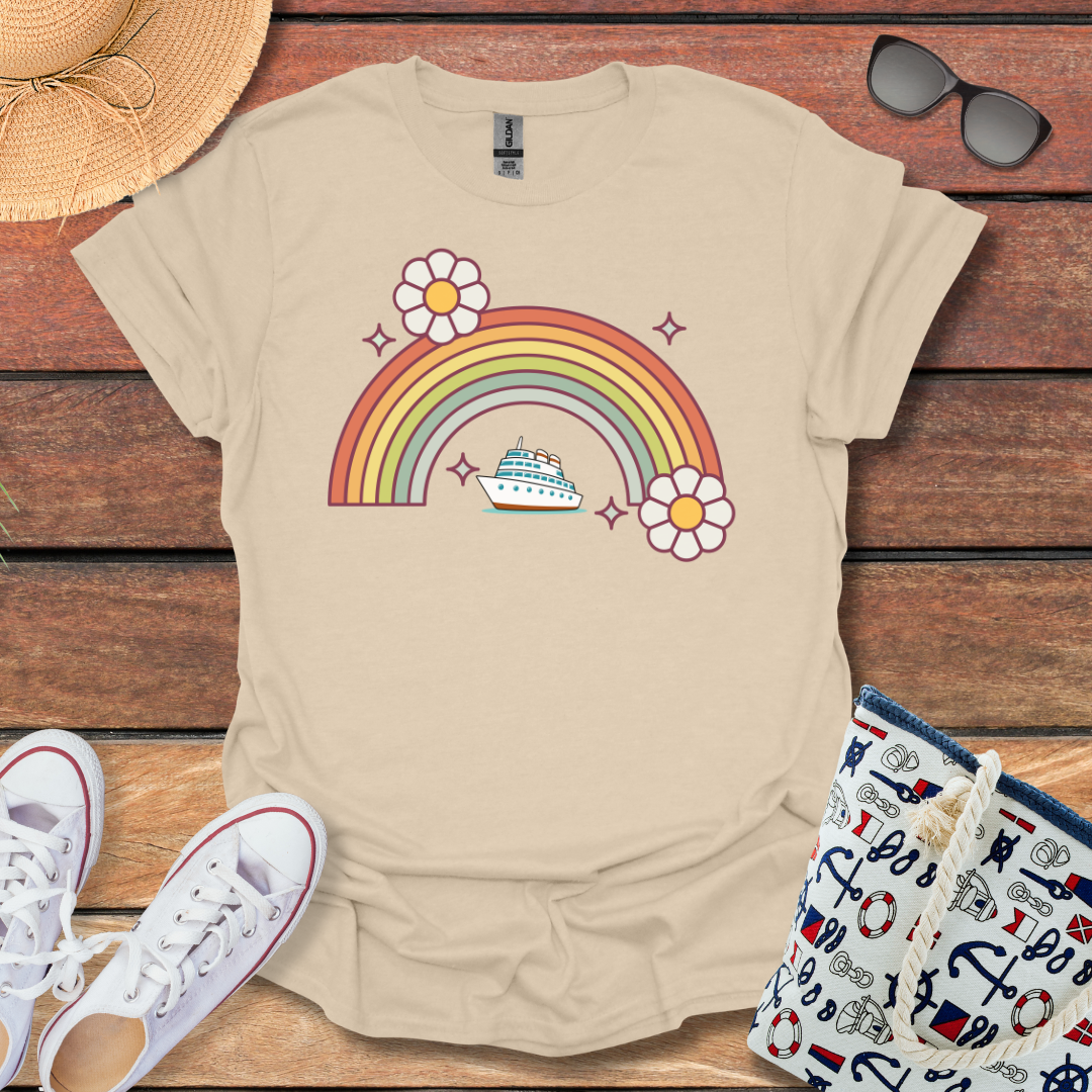 Rainbow Flower Cruise T-shirt