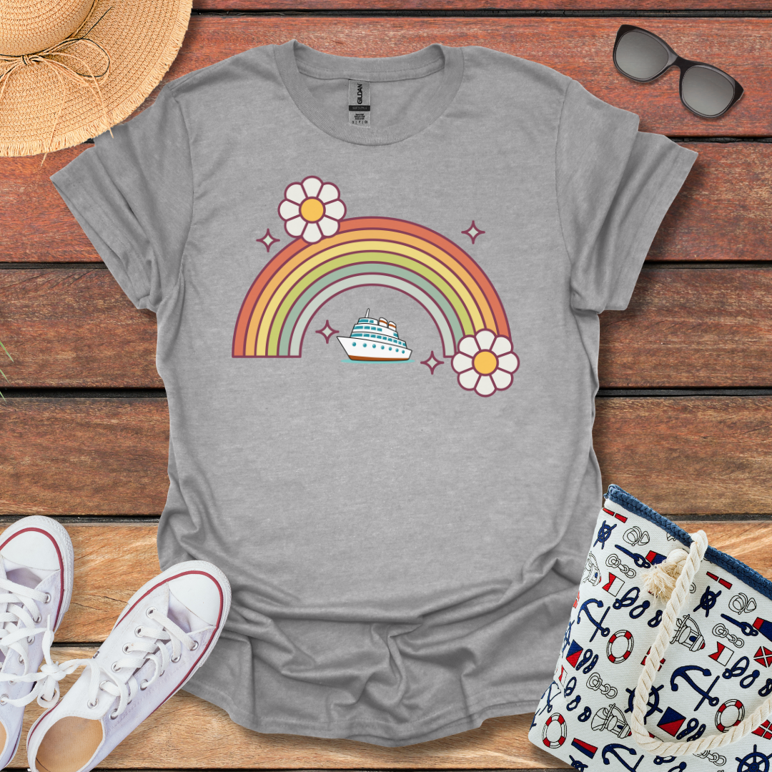 Rainbow Flower Cruise T-shirt