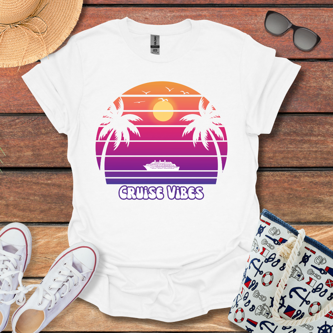 Cruise Vibes Palm Trees T-shirt