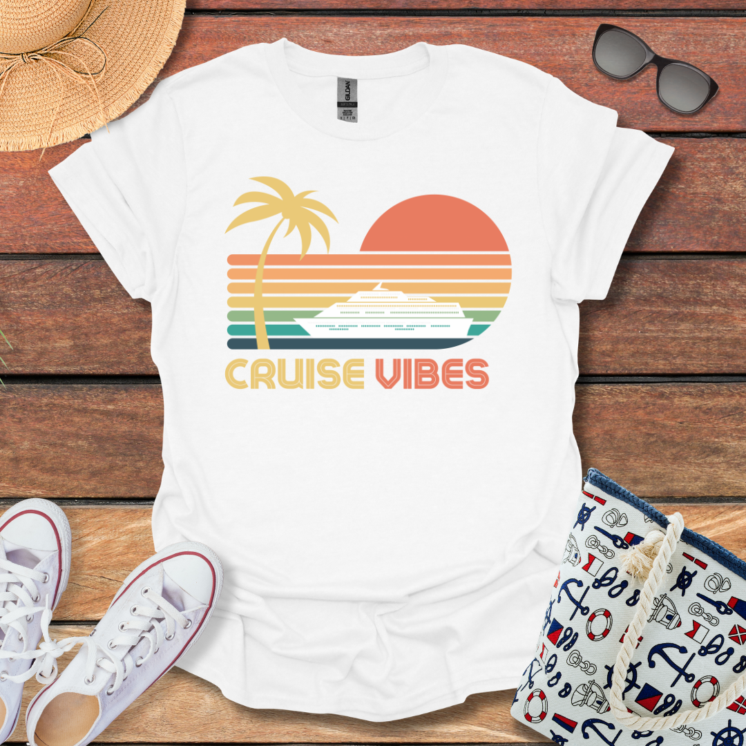 Cruise Vibes Tropical Sunset T-shirt